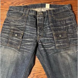 Vintage Levis Mens Movin' On Rambler Jeans Bootcut Denim 38x34  6 Pocket EUC